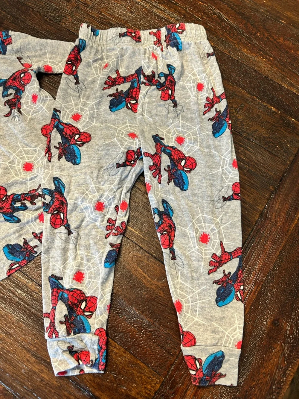 Marvel Spider-Man Grey Kids Pajama Set - Extra Soft and Stretchy